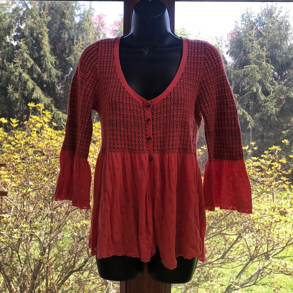 Free People Peplum Cardigan